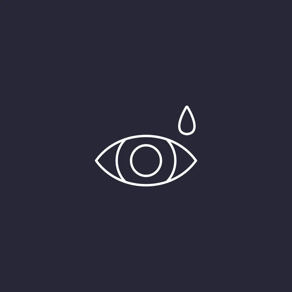 Oční kapky jednoduchý ikona — Stockový vektor