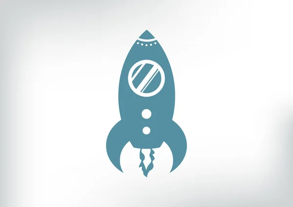 Raket web pictogram — Stockvector