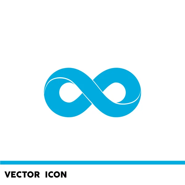 Infinity symboolpictogram web — Stockvector