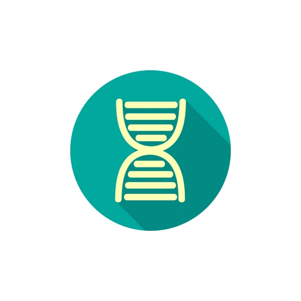 Ícone web de genética de DNA — Vetor de Stock