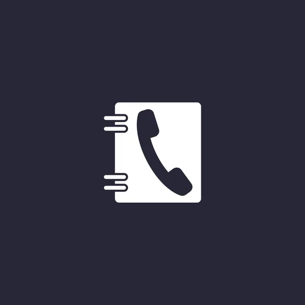Ikona webové telefonní kontakty — Stockový vektor