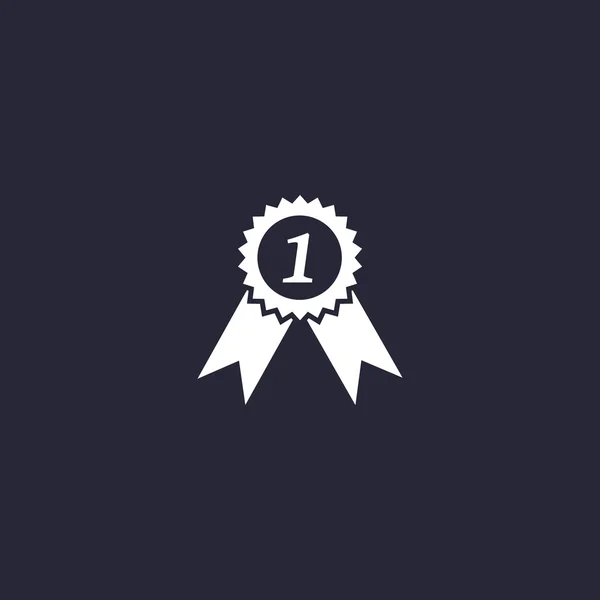 Medaille für Web-Ikone auf Platz eins — Stockvektor