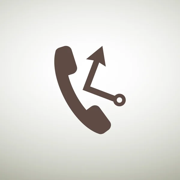 Telefonschlauch mit Rückruf — Stockvektor