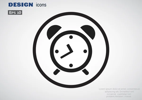 Simple icono de despertador — Archivo Imágenes Vectoriales