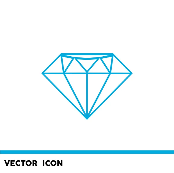 Diamond web icon — Stock Vector