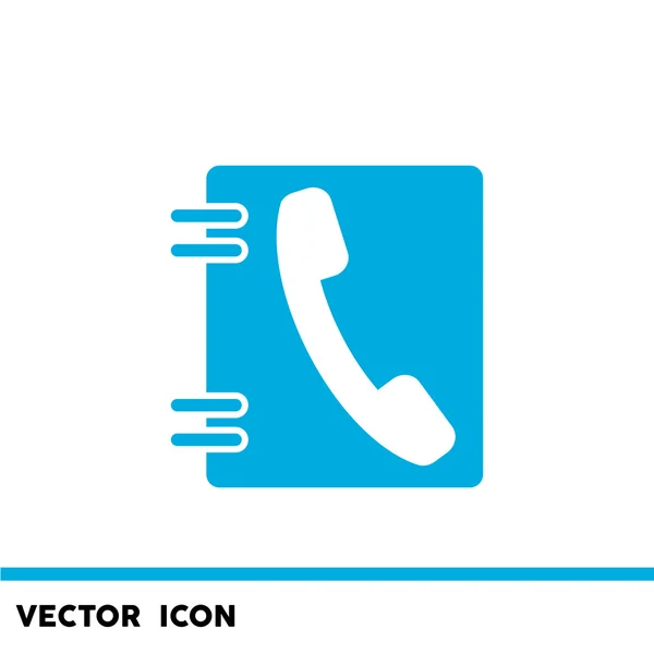 Contatos de telefone ícone web — Vetor de Stock