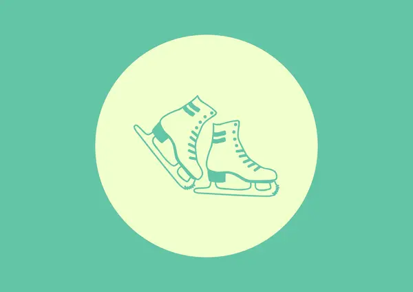 Skate shoes web icon — Stock Vector