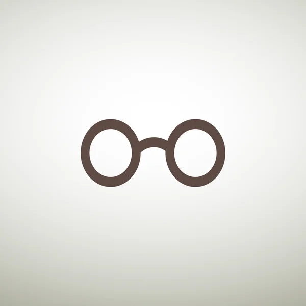 Retro avrundede briller ikon – stockvektor
