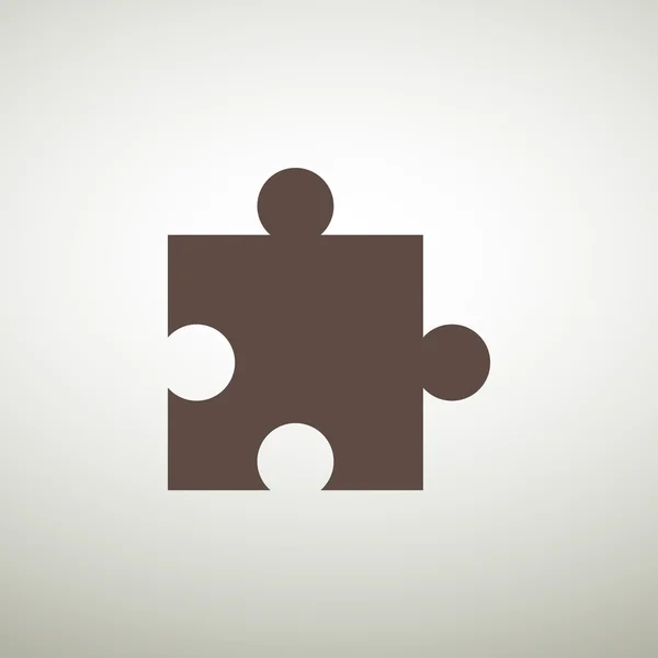 Pictogram van het element puzzel — Stockvector