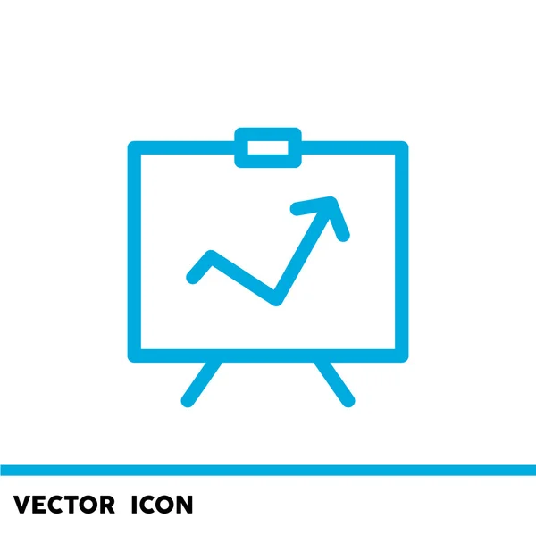 Creciente gráfico a bordo — Vector de stock