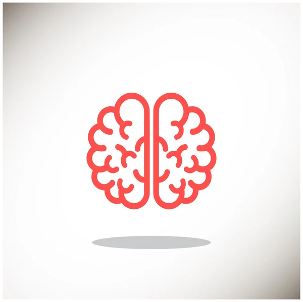 Web-Ikone des menschlichen Gehirns — Stockvektor