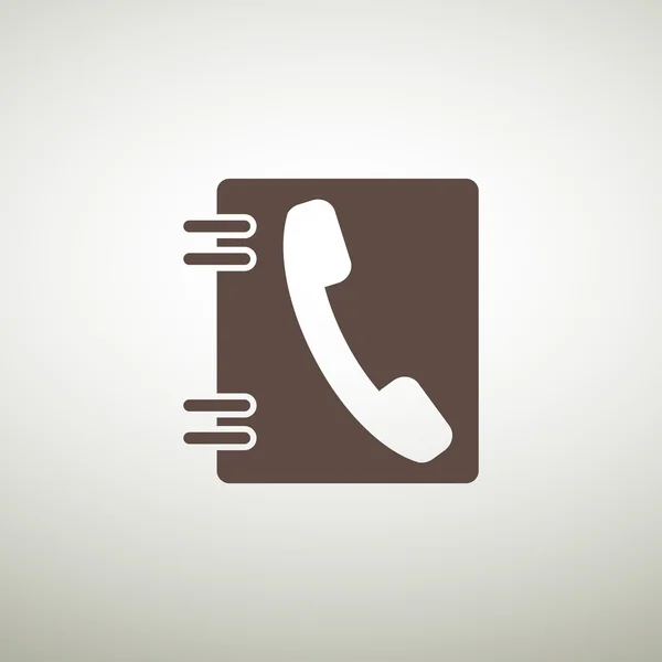 Phone contacts web icon — Stock Vector