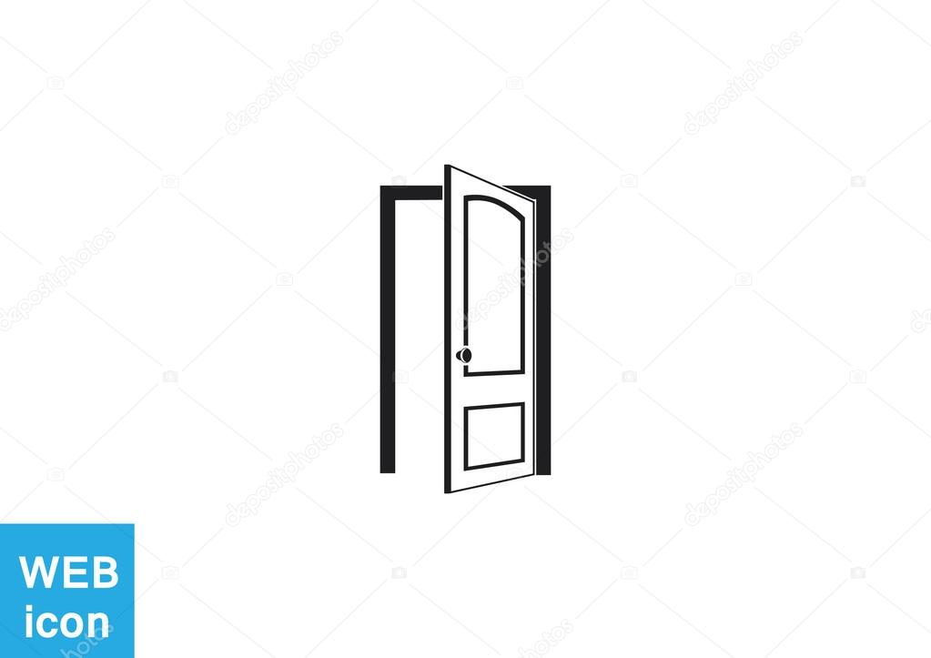 Opened door web icon