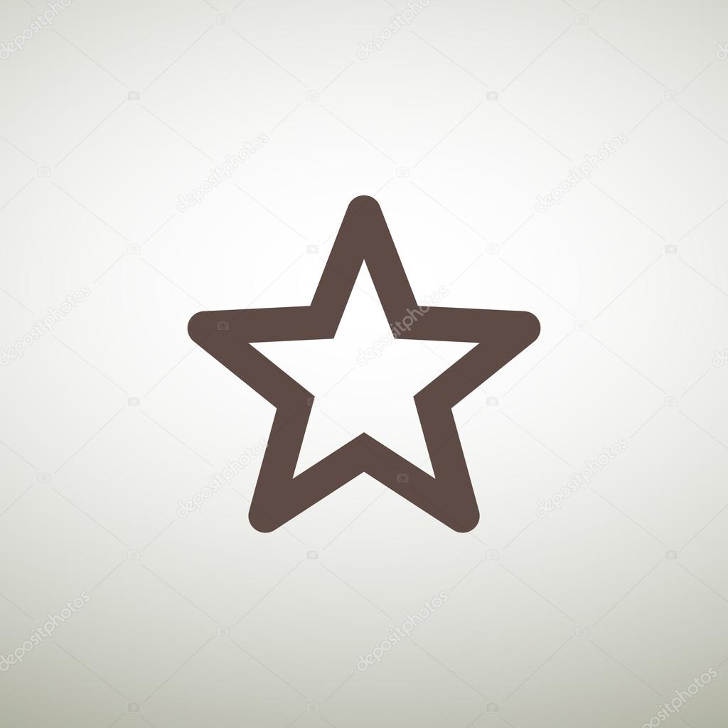 Simple star web icon