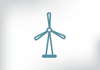 Rüzgar jeneratör simgesi