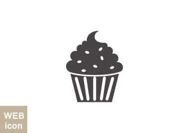 Cupcake tatlı web simgesi