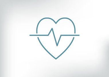 Kardiyoloji sembol basit simgesini