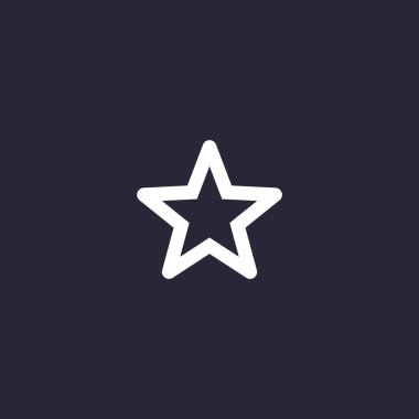 Basit yıldız web simgesi