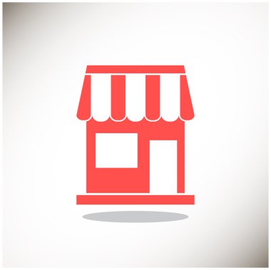 Basit anahat mağaza işareti