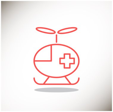 Ambulans helikopter simgesi