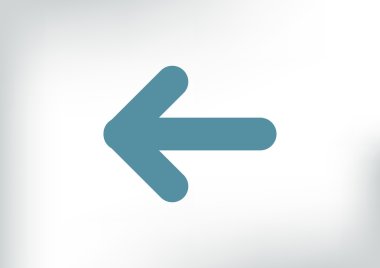 Ok işaret sol simgesi