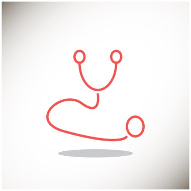 Basit stetoskop web simgesi