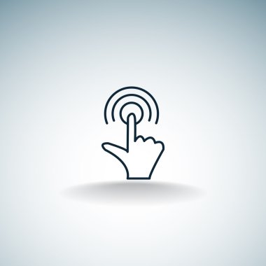 Dokunmatik ekran web simgesi