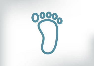 Çıplak çocuk ayak parça