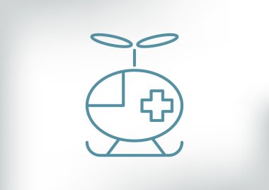 Ambulans helikopter simgesi