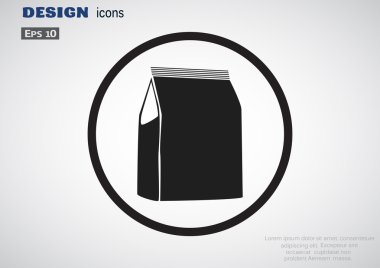 Kağıt paketi web simgesi