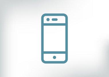 Boş ekranlı basit akıllı telefon