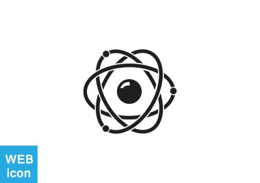 Atom web icon clipart