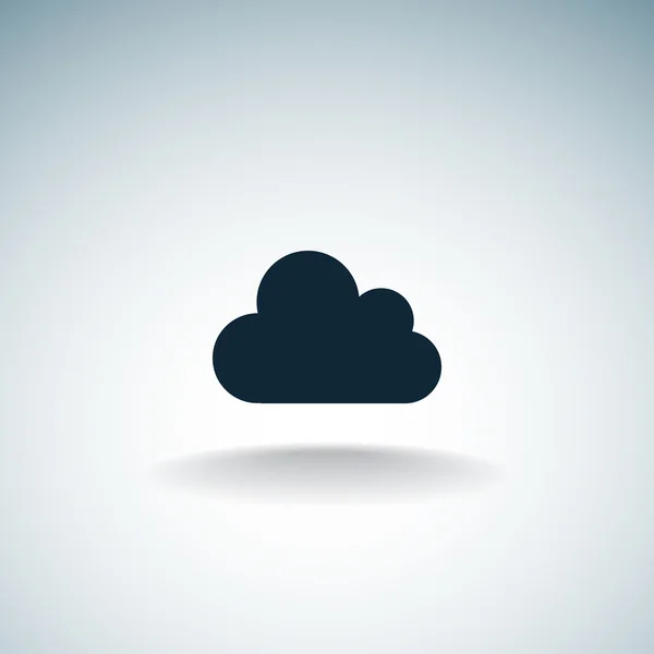 Ícone web nuvem — Vetor de Stock