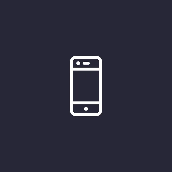 Teléfono inteligente simple con pantalla en blanco — Vector de stock