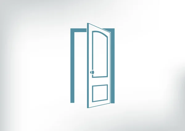 Открытая иконка двери — стоковый вектор