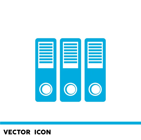 Documentpictogram mappen eenvoudig — Stockvector