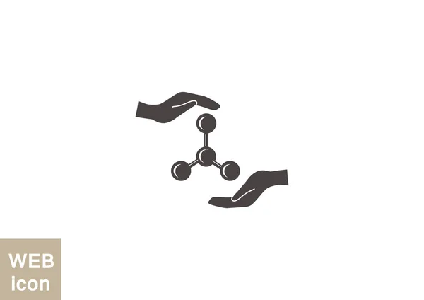 Icono compuesto molecular — Vector de stock