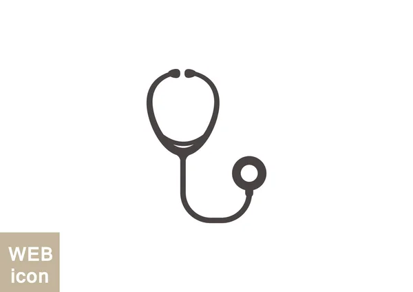 Simple stethoscope web icon — Stock Vector