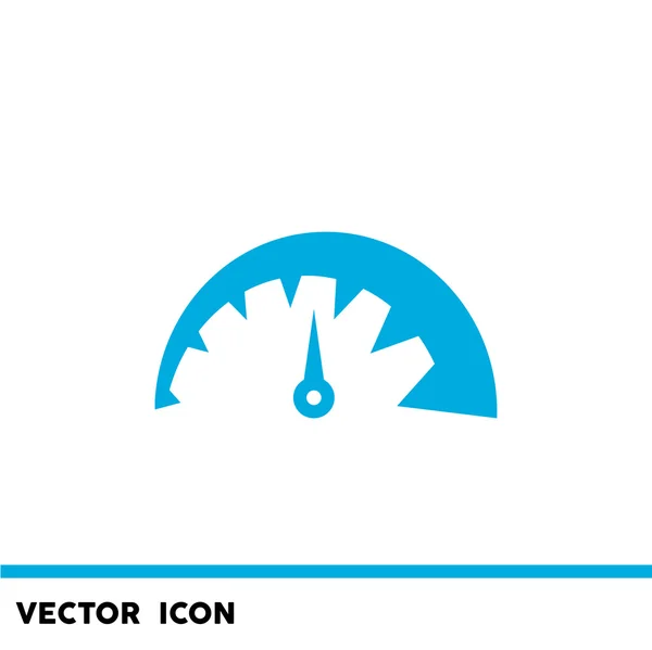 Icône web de compteur de vitesse simple — Image vectorielle