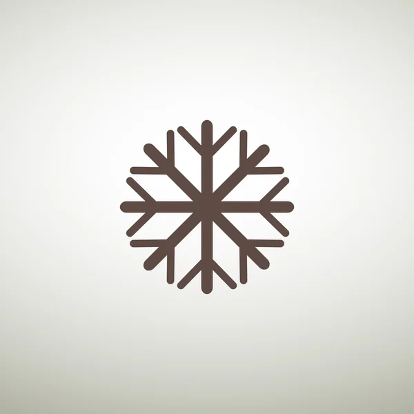 Flocon de neige simple icône web — Image vectorielle