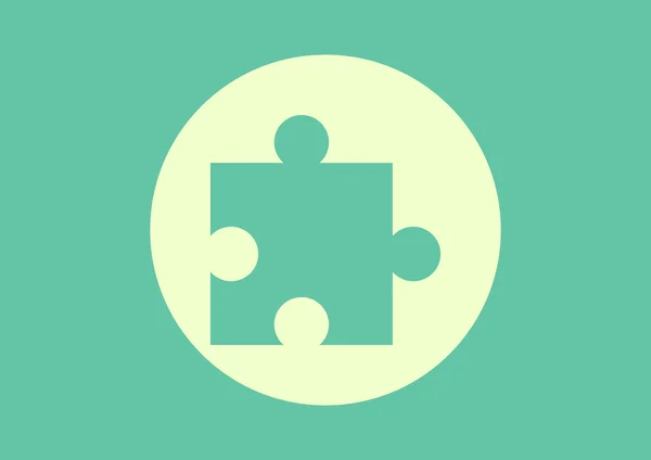 Pictogram van het element puzzel — Stockvector