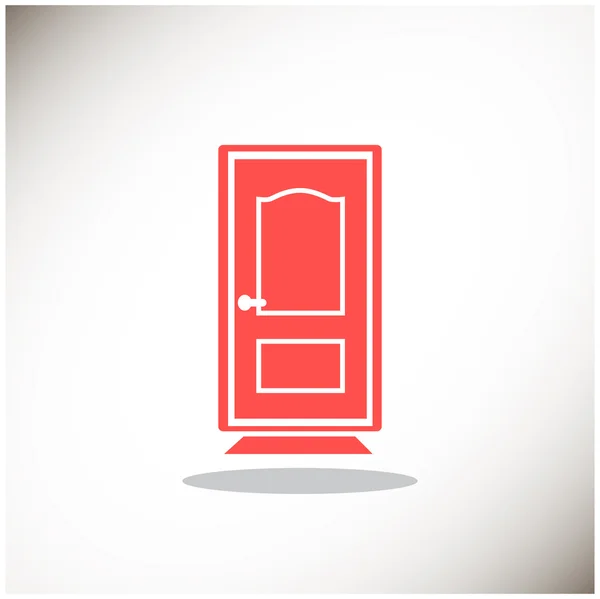 Kapalı kapının web simgesi — Stok Vektör