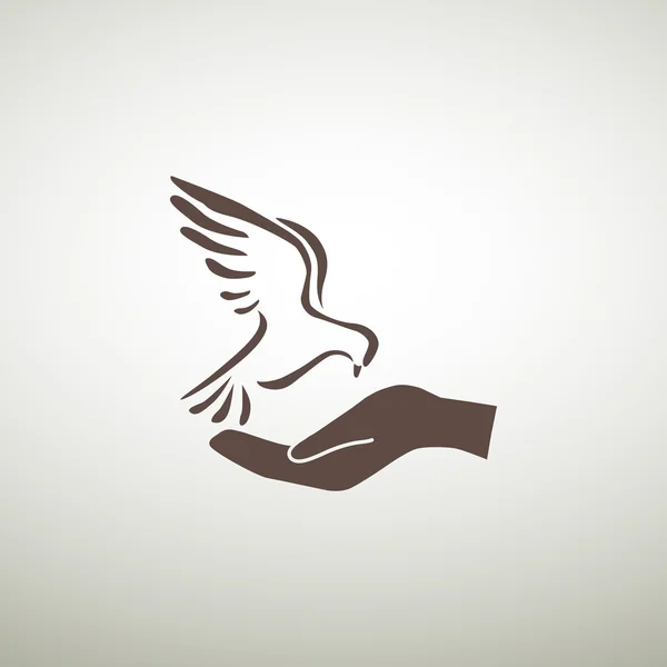 乳鸽手状图标 — 图库矢量图片
