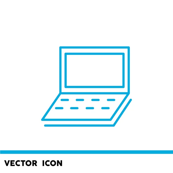 Simple icono web portátil — Vector de stock