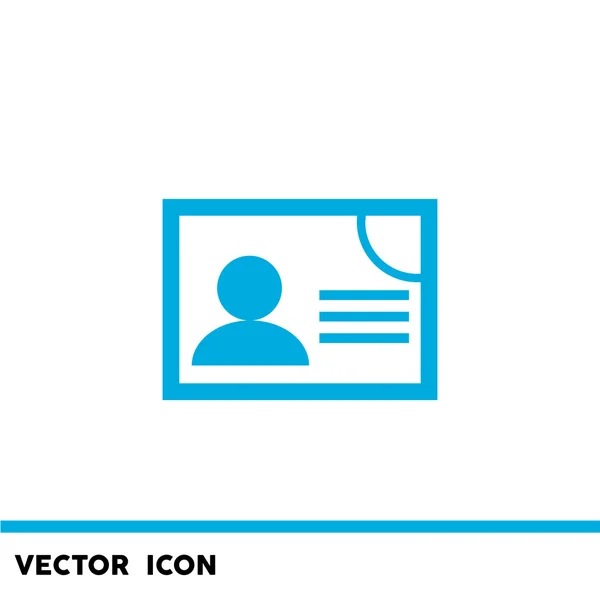 Documentpictogram bepalende identiteit web — Stockvector