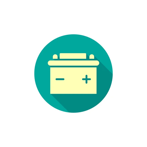Simple car battery web icon — Stock Vector