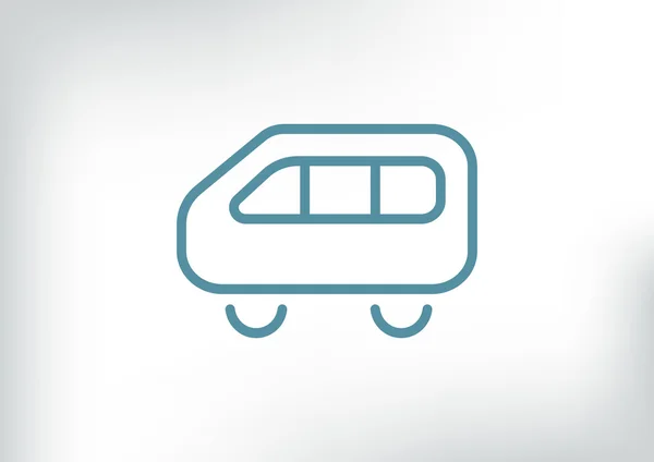 Sencillo icono web bus — Vector de stock