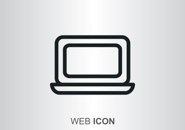 Basit dizüstü web simgesi