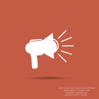 Basit megafon web simgesi