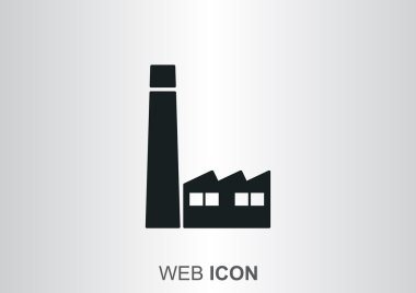 Fabrika binaları web simgesi